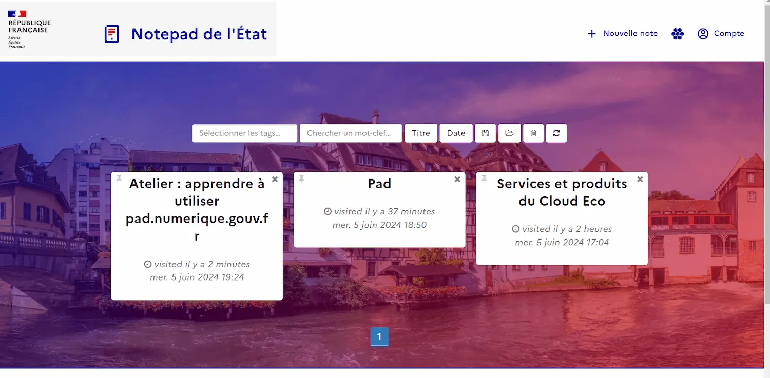 Pad, le notepad de l'Etat